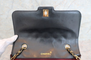 CHANEL/シャネル マトラッセチェーンショルダーバッグ ラムスキン ブラック/ゴールド金具 ショルダーバッグ 600100236