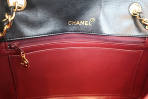 CHANEL/シャネル マトラッセチェーンショルダーバッグ ラムスキン ブラック/ゴールド金具 ショルダーバッグ 600100236