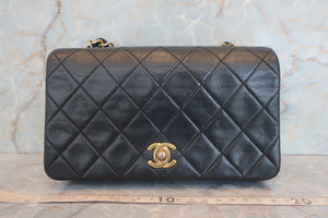 CHANEL/シャネル マトラッセチェーンショルダーバッグ ラムスキン ブラック/ゴールド金具 ショルダーバッグ 600100208