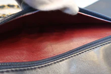 画像をギャラリービューアに読み込む, CHANEL/シャネル Vステッチチェーンショルダーバッグ ラムスキン ネイビー/ゴールド金具 ショルダーバッグ 800030123