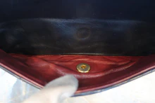 画像をギャラリービューアに読み込む, CHANEL/シャネル Vステッチチェーンショルダーバッグ ラムスキン ネイビー/ゴールド金具 ショルダーバッグ 800030123