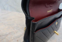 画像をギャラリービューアに読み込む, CHANEL/シャネル Vステッチチェーンショルダーバッグ ラムスキン ネイビー/ゴールド金具 ショルダーバッグ 800030123
