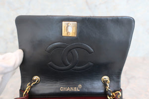 CHANEL/シャネル マトラッセチェーンショルダーバッグ ラムスキン ブラック/ゴールド金具 ショルダーバッグ 600100208