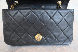 CHANEL/シャネル マトラッセチェーンショルダーバッグ ラムスキン ブラック/ゴールド金具 ショルダーバッグ 600100208