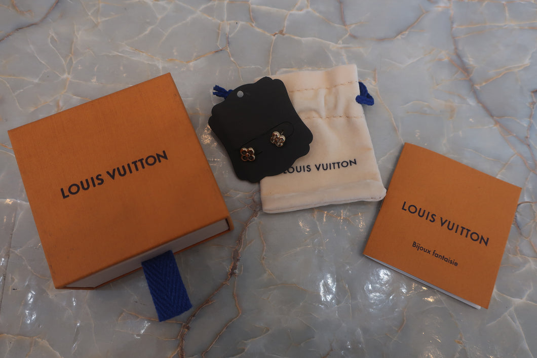 LOUIS VUITTON/ルイヴィトン フラワーピアス 金メッキ ゴールド ピアス 300030201