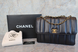 CHANEL/シャネル マドモアゼルチェーンショルダーバッグ ラムスキン ブラック/ゴールド金具 ショルダーバッグ 600110115