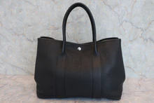 画像をギャラリービューアに読み込む, HERMES/エルメス ガーデンパーティPM ネゴンダ ブラック □L刻印 トートバッグ 800040005