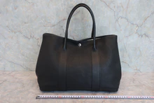 画像をギャラリービューアに読み込む, HERMES／エルメス ガーデンパーティPM ネゴンダ ブラック □L刻印 トートバッグ 800040005
