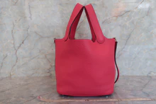 画像をギャラリービューアに読み込む, HERMES／エルメス ピコタンロックＰＭ トリヨンクレマンス ローズエクストリーム A刻印 ハンドバッグ 700050175
