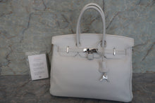 画像をギャラリービューアに読み込む, HERMES/エルメス バーキン35 バイカラー トリヨンクレマンス サンギーヌ/ホワイト □O刻印 ハンドバッグ 700070128
