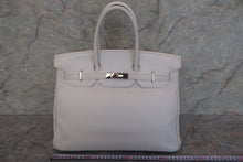 画像をギャラリービューアに読み込む, HERMES/エルメス バーキン35 バイカラー トリヨンクレマンス サンギーヌ/ホワイト □O刻印 ハンドバッグ 700070128