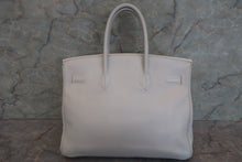 画像をギャラリービューアに読み込む, HERMES/エルメス バーキン35 バイカラー トリヨンクレマンス サンギーヌ/ホワイト □O刻印 ハンドバッグ 700070128