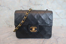 画像をギャラリービューアに読み込む, CHANEL/シャネル ミニマトラッセシングルフラップチェーンショルダーバッグ ラムスキン ブラック/ゴールド金具 ショルダーバッグ 800030199