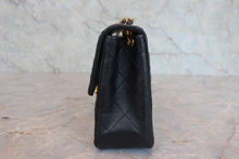 画像をギャラリービューアに読み込む, CHANEL/シャネル ミニマトラッセシングルフラップチェーンショルダーバッグ ラムスキン ブラック/ゴールド金具 ショルダーバッグ 800030199
