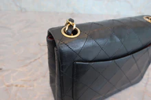 画像をギャラリービューアに読み込む, CHANEL/シャネル ミニマトラッセシングルフラップチェーンショルダーバッグ ラムスキン ブラック/ゴールド金具 ショルダーバッグ 800030199