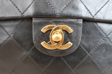 画像をギャラリービューアに読み込む, CHANEL/シャネル ミニマトラッセシングルフラップチェーンショルダーバッグ ラムスキン ブラック/ゴールド金具 ショルダーバッグ 800030199