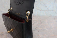 画像をギャラリービューアに読み込む, CHANEL/シャネル ミニマトラッセシングルフラップチェーンショルダーバッグ ラムスキン ブラック/ゴールド金具 ショルダーバッグ 800030199
