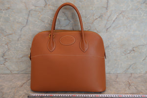 HERMES／エルメス ボリード35 クシュベル ゴールド □C刻印 ショルダーバッグ 600120245