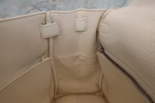 画像をギャラリービューアに読み込む, HERMES/エルメス ケリー28 トリヨンクレマンス ホワイト □I刻印 ショルダーバッグ 700080133
