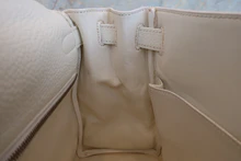 画像をギャラリービューアに読み込む, HERMES/エルメス ケリー28 トリヨンクレマンス ホワイト □I刻印 ショルダーバッグ 700080133