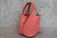 画像をギャラリービューアに読み込む, HERMES/エルメス ピコタンロックMM トリヨンクレマンス クレヴェット □Q刻印 ハンドバッグ 700090199