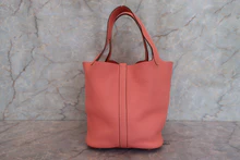 画像をギャラリービューアに読み込む, HERMES/エルメス ピコタンロックMM トリヨンクレマンス クレヴェット □Q刻印 ハンドバッグ 700090199