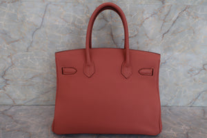 HERMES／エルメス バーキン30 トゴ ロージー ハンドバッグ 600090293