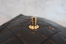 画像をギャラリービューアに読み込む, CHANEL/シャネル パリ限定マトラッセダブルフラップチェーンショルダーバッグ ラムスキン ブラック/ゴールド金具 ショルダーバッグ 800040024
