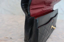 画像をギャラリービューアに読み込む, CHANEL/シャネル パリ限定マトラッセダブルフラップチェーンショルダーバッグ ラムスキン ブラック/ゴールド金具 ショルダーバッグ 800040024
