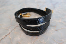 画像をギャラリービューアに読み込む, HERMES/エルメス ケリー25 クロコダイル アリゲーター ブラック □B刻印 ショルダーバッグ 600040130