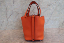 画像をギャラリービューアに読み込む, HERMES／エルメス ピコタンロックＰＭ トリヨンクレマンス オレンジポピー A刻印 ハンドバッグ 800010088
