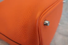 画像をギャラリービューアに読み込む, HERMES/エルメス ピコタンロックPM トリヨンクレマンス オレンジポピー A刻印 ハンドバッグ 800010088