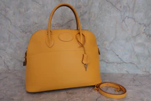 画像をギャラリービューアに読み込む, HERMES／エルメス ボリード35 クシュベル ジョーヌ □A刻印 ショルダーバッグ 800020121
