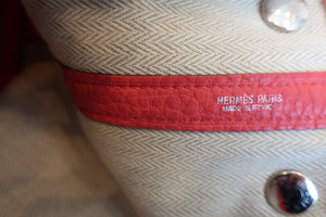 HERMES／エルメス ガーデンパーティＴＰＭ ネゴンダ ブーゲンビリア □N刻印 トートバッグ 600120284