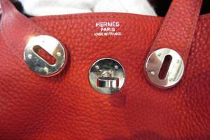 HERMES／エルメス リンディ30 トリヨンクレマンス ルージュガランス □N刻印 ショルダーバッグ 600120244