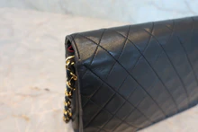 画像をギャラリービューアに読み込む, CHANEL/シャネル マトラッセチェーンショルダーバッグ ラムスキン ブラック/ゴールド金具 ショルダーバッグ 800040040
