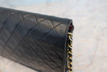画像をギャラリービューアに読み込む, CHANEL/シャネル マトラッセチェーンショルダーバッグ ラムスキン ブラック/ゴールド金具 ショルダーバッグ 800040040