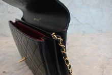 画像をギャラリービューアに読み込む, CHANEL/シャネル マトラッセチェーンショルダーバッグ ラムスキン ブラック/ゴールド金具 ショルダーバッグ 800040040
