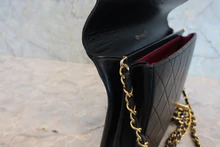 画像をギャラリービューアに読み込む, CHANEL/シャネル マトラッセチェーンショルダーバッグ ラムスキン ブラック/ゴールド金具 ショルダーバッグ 800040040