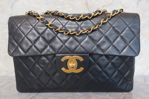 CHANEL/シャネル 中マトラッセシングルフラップチェーンショルダーバッグ ラムスキン ブラック/ゴールド金具 ショルダーバッグ 600100209