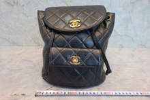 画像をギャラリービューアに読み込む, CHANEL/シャネル マトラッセチェーンリュック ラムスキン ブラック/ゴールド金具 リュック 800030206