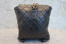 画像をギャラリービューアに読み込む, CHANEL/シャネル マトラッセチェーンリュック ラムスキン ブラック/ゴールド金具 リュック 800030206
