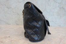 画像をギャラリービューアに読み込む, CHANEL/シャネル マトラッセチェーンリュック ラムスキン ブラック/ゴールド金具 リュック 800030206
