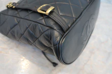 画像をギャラリービューアに読み込む, CHANEL/シャネル マトラッセチェーンリュック ラムスキン ブラック/ゴールド金具 リュック 800030206
