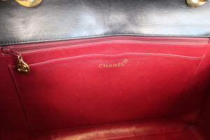 CHANEL/シャネル 中マトラッセシングルフラップチェーンショルダーバッグ ラムスキン ブラック/ゴールド金具 ショルダーバッグ 600100209