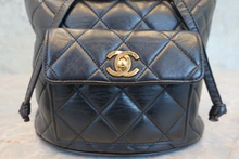 画像をギャラリービューアに読み込む, CHANEL/シャネル マトラッセチェーンリュック ラムスキン ブラック/ゴールド金具 リュック 800030206
