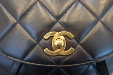 画像をギャラリービューアに読み込む, CHANEL/シャネル マトラッセチェーンリュック ラムスキン ブラック/ゴールド金具 リュック 800030206