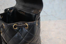 画像をギャラリービューアに読み込む, CHANEL/シャネル マトラッセチェーンリュック ラムスキン ブラック/ゴールド金具 リュック 800030206