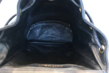 画像をギャラリービューアに読み込む, CHANEL/シャネル マトラッセチェーンリュック ラムスキン ブラック/ゴールド金具 リュック 800030206