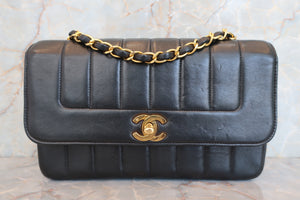 CHANEL Mademoiselle chain shoulder bag Lambskin Black/Gold hadware Shoulder bag 600120140